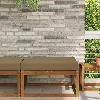 Buiten bankkussen Taupe 80 x 80 x 8 cm Polyester 1