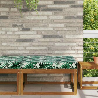 Buiten bankkussen Bladpatroon 80 x 80 x 8 cm Polyester 1