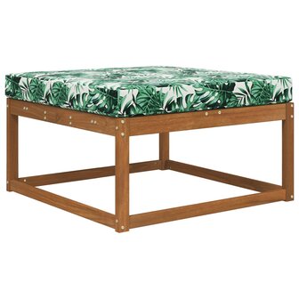 Buiten bankkussen Bladpatroon 80 x 80 x 8 cm Polyester 3