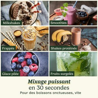 Blender Cuisinart PBL100E Blast&amp;Go 120 W Wit 500 ml 7