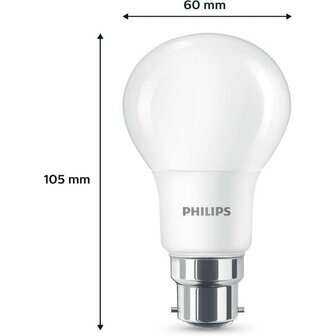 Ledlamp Philips 60 W Mat Warm wit F 8 W 60 W B22 3 Stuks (2700 K) 5