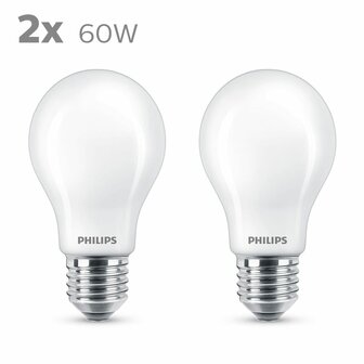 Ledlamp Philips Classic Standard 60 W Wit E E27 (2700 K) (2 Stuks) 3