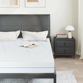 Matras Wit 140 x 190 cm Jacquard stof 3
