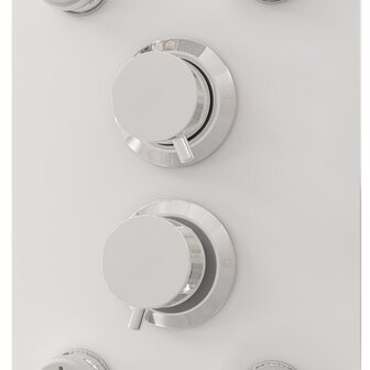 Douchepaneel 25x47,5x130 cm glas wit  6