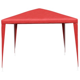 Partytent Rood 400 x 300 x 255 cm PE en staal 2