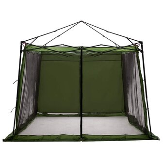 Camping Tent Set met dak met opslag 2 pcs Groen Taffeta en Stof 6