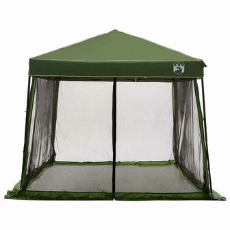Camping Tent Set met dak met opslag 2 pcs Groen Taffeta en Stof 8