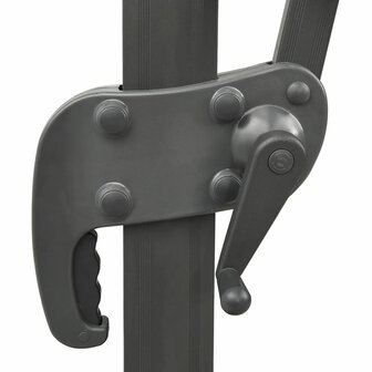 Zweefparasol met dubbel dak 300x300 cm bordeauxrood 6