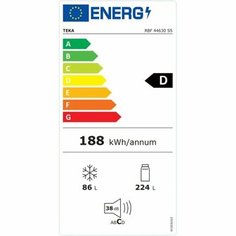Koel-vriescombinatie Teka RBF44630INOX188 Wit 4