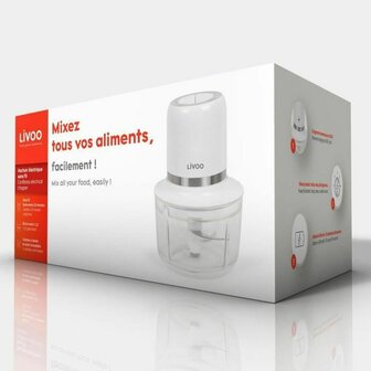 Hakmolen Livoo Chopper Wit Staal 200 W 1,2 L 4