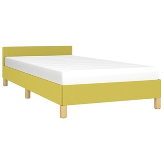 Bedframe zonder matras 100x200 cm stof groen 3