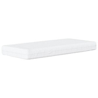 Bed met matras "Dover" stof donkerbruin 80x200 cm 5