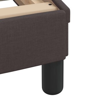Bed met matras "Dover" stof donkerbruin 80x200 cm 6