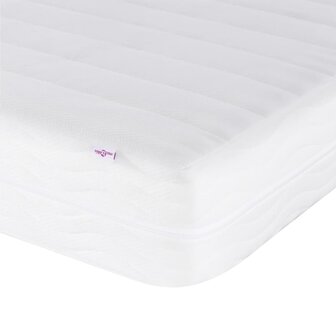 Bed met matras "Dover" stof donkerbruin 80x200 cm 7