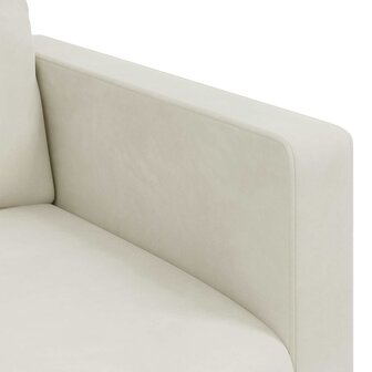 Bankstel 2 pcs Cr&egrave;me 138 x 78 x 80 cm Fluweel 7
