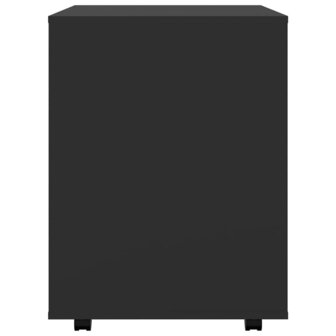Rolkast 60x53x72 cm bewerkt hout zwart 6