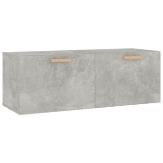 Wandkast 100x36,5x35 cm bewerkt hout grijs 2