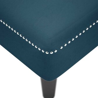 Chaise longue met kussen en rechterarmleuning fluweel blauw 7