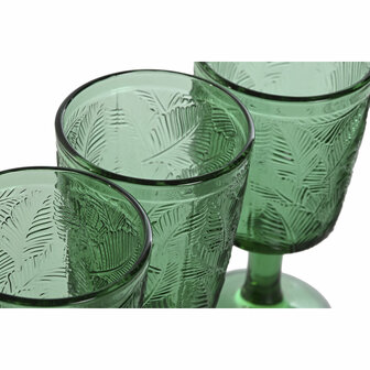 Glazenset Home ESPRIT Groen Kristal 285 ml (6 Stuks) 3