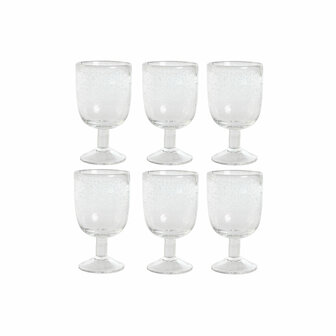 Glazenset Home ESPRIT Transparant Kristal 300 ml 8 x 8 x 14 cm (6 Stuks) 1