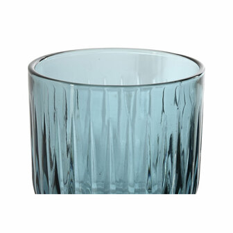Glazenset Home ESPRIT Blauw Kristal 8,8 x 8,8 x 16,3 cm (6 Stuks) 3