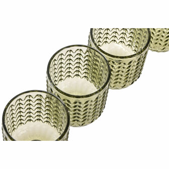 Glazenset Home ESPRIT Groen Kristal Met reli&euml;f 275 ml (6 Stuks) 3