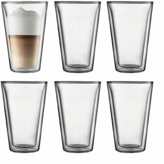 Glazenset Bodum 400 ml Transparant Borosilicaatglas Soepel 6 Onderdelen (6 Stuks) 1