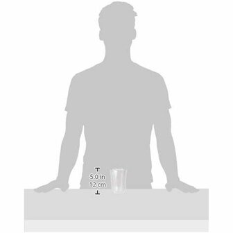 Glazenset DeLonghi 5513214611 22 cl Transparant (2 Stuks) 5