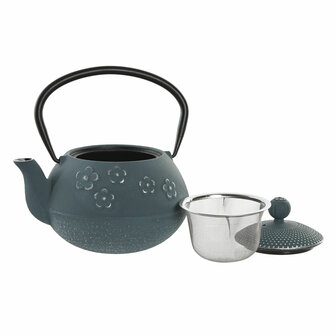 Theepot Home ESPRIT Blauw Roestvrij staal Ijzer 800 ml 1