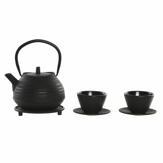 Theepot Home ESPRIT Zwart Roestvrij staal Ijzer 800 ml 1