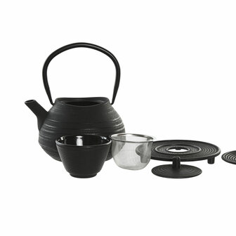 Theepot Home ESPRIT Zwart Roestvrij staal Ijzer 800 ml 3