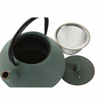 Theepot Home ESPRIT Groen Oranje Roestvrij staal Ijzer 400 ml (2 Stuks) 4