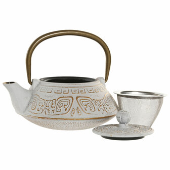 Theepot Home ESPRIT Wit Roze Roestvrij staal Ijzer 400 ml (2 Stuks) 2