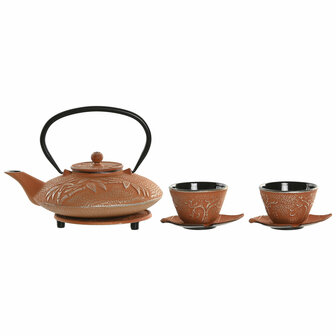 Theepot Home ESPRIT Oranje Roestvrij staal Ijzer 800 ml 1