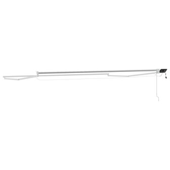 Elektrisch uitschuifbaar zonnescherm frame Wit 4 x 2 m 5