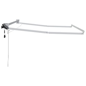 Elektrisch uitschuifbaar zonnescherm frame Wit 3,5 x 2,5 m 4