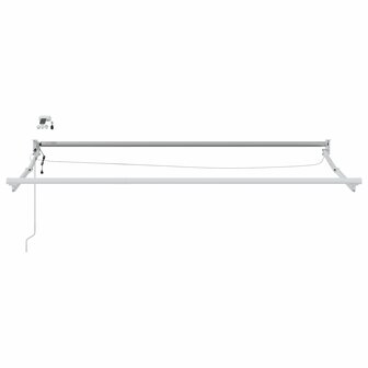 Elektrisch uitschuifbaar zonnescherm frame Wit 3 x 2 m 3