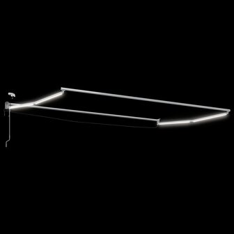 Elektrisch uitschuifbaar zonnescherm frame Wit 5 x 3 m 2