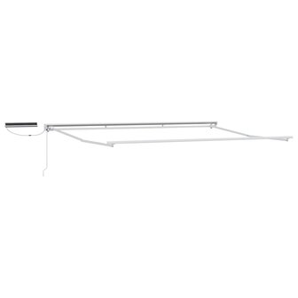 Elektrisch uitschuifbaar zonnescherm frame Wit 4,5 &times; 3 m Staal 1