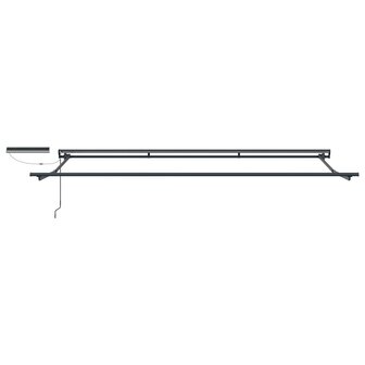 Elektrisch uitschuifbaar zonnescherm frame Antraciet 4,5 &times; 3 m 2
