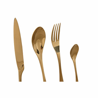 Bestek Home ESPRIT Gouden Roestvrij staal 2 x 1,5 x 25,5 cm 16 Onderdelen 3