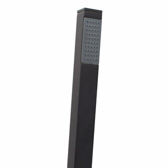 Vrijstaande badkraan 90 cm roestvrij staal zwart 5