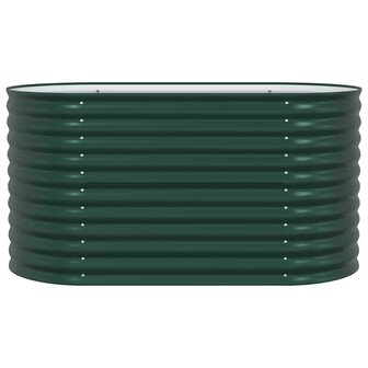 Verhoogde tuinbak Groen 160 x 80 x 81 cm Staal 6
