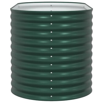 Verhoogde tuinbak Groen 160 x 80 x 81 cm Staal 7