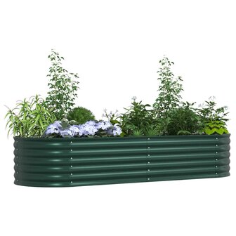 Verhoogde tuinbak Groen 240 x 80 x 44 cm Staal 3