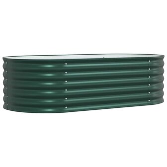 Verhoogde tuinbak Groen 160 x 80 x 44 cm Staal 5