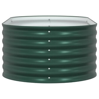Verhoogde tuinbak Groen 160 x 80 x 44 cm Staal 7