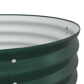 Verhoogde tuinbak Groen 160 x 80 x 44 cm Staal 9