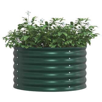 Verhoogde tuinbak Groen 80 x 80 x 44 cm Staal 3