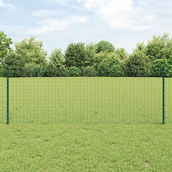 Afrasteringspaal 5 pcs Groen 120 cm Staal 1